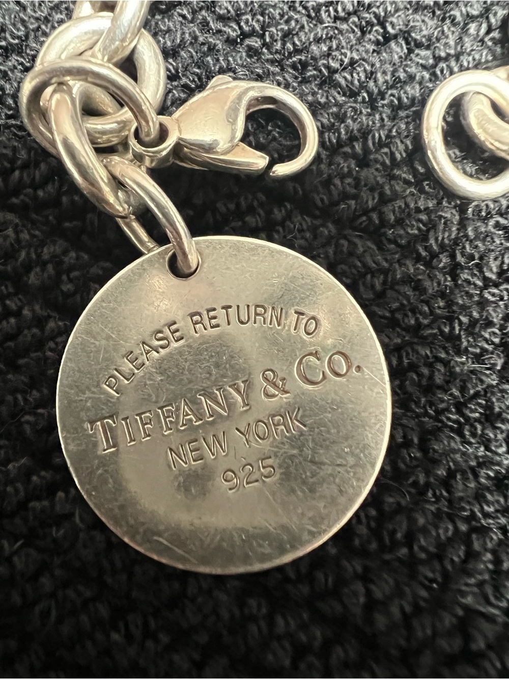 Tiffany & Co. Silver Round Tag Bracelet - Picture 2 of 5